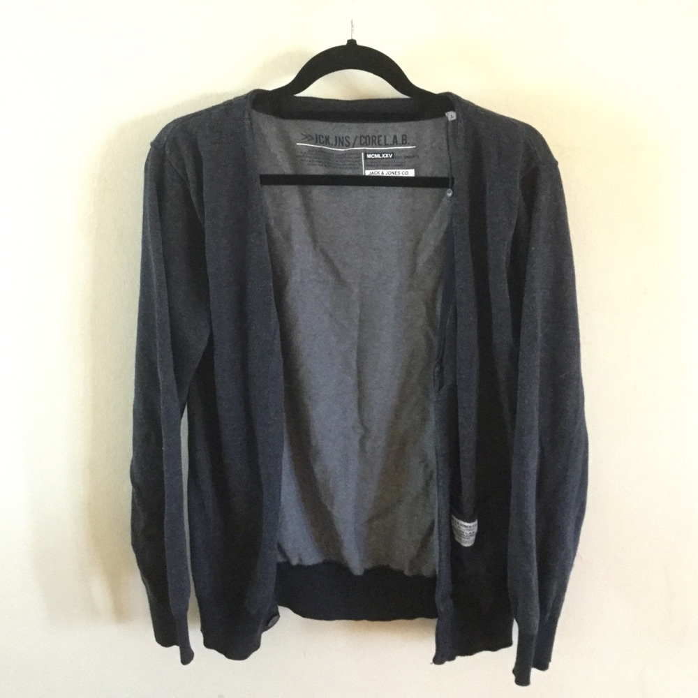 Jack and Jones Heather Grey Cardigan
